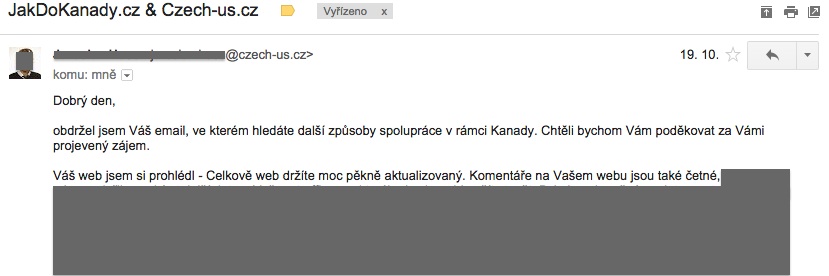 Czech-us email